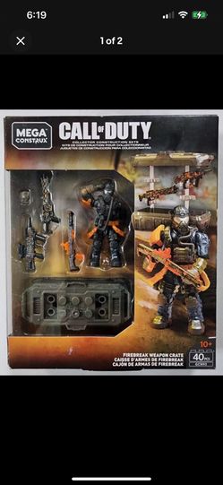 Mega Construx Call of Duty FIREBREAK WEAPON CRATE NEW 40 Pcs GCN93