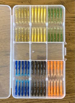 Fishing Lures - 60 piece 1.25 inch Micro Minnow Kit