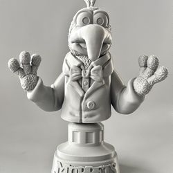 Great Gonzo Bust – The Muppet Show 3D Printed Statue 7.2” Unpainted