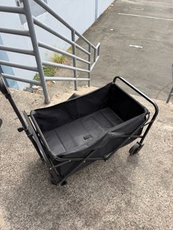 Collapsible Foldable Camping Cart, 180lbs Foldable Wagon Cart with Wheels