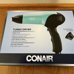 Conair Turbo Hair Dryer NEW