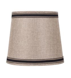 Taupe Linen Drum Lamp Shade