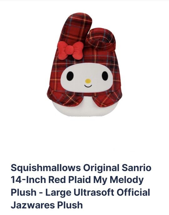 Original Sanrio My Melody Squishmallow