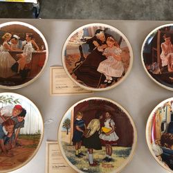 6 -11” Norman Rockwell collection in Gorham fine China Collector plates