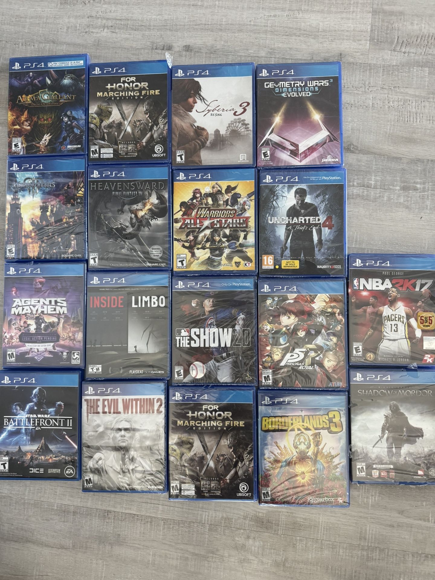 Brand New PS4 Games $15 Each