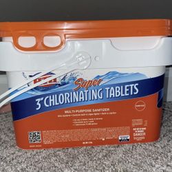 HTH SUPER 3 Inch Chlorine Tablets for Pool or Hot Tub 5 lbs - New in Box 