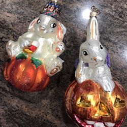 Christopher Radko Halloween ornaments.