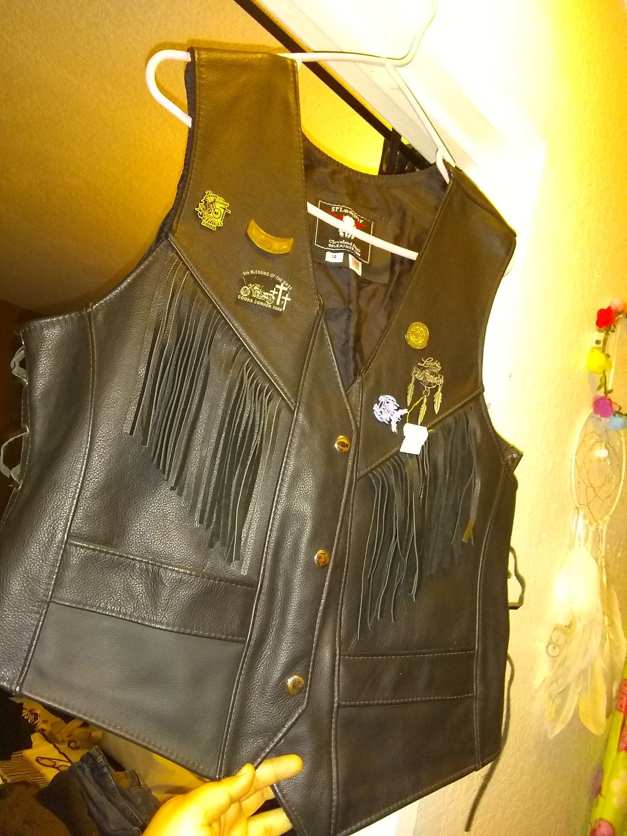 Harley Davidson leather vest