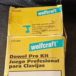 Wolfcraft DOWEL PRO KIT Doweling Jig For 1/4” 5/16” 3/8” #3751