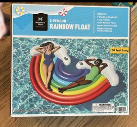 XL rainbow pool float