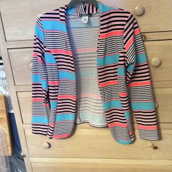 Woman’s “CLEO” Stripped, Multicolored Blazer