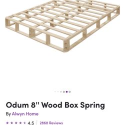 Queen Size Wood Box Spring 