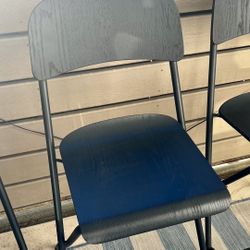 Black Folding Bar Chair
