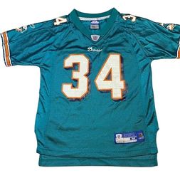 Ricky Williams #34 Miami Dolphins Reebok Football Jersey Youth Medium 10-12 Aqua