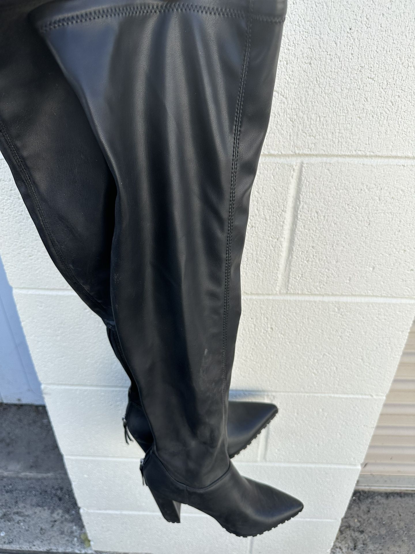 Madden Thigh High Leather Boots