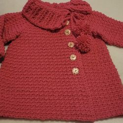 Toddler Girl Crochet Jacket