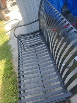 Metal bench