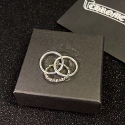 Three-ring ring 925 silver Unisex