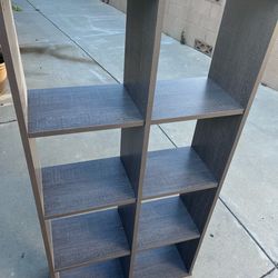 ClosetMaid Bookcase Open Back 8-Cube Storage Organizer, Graphite Gray