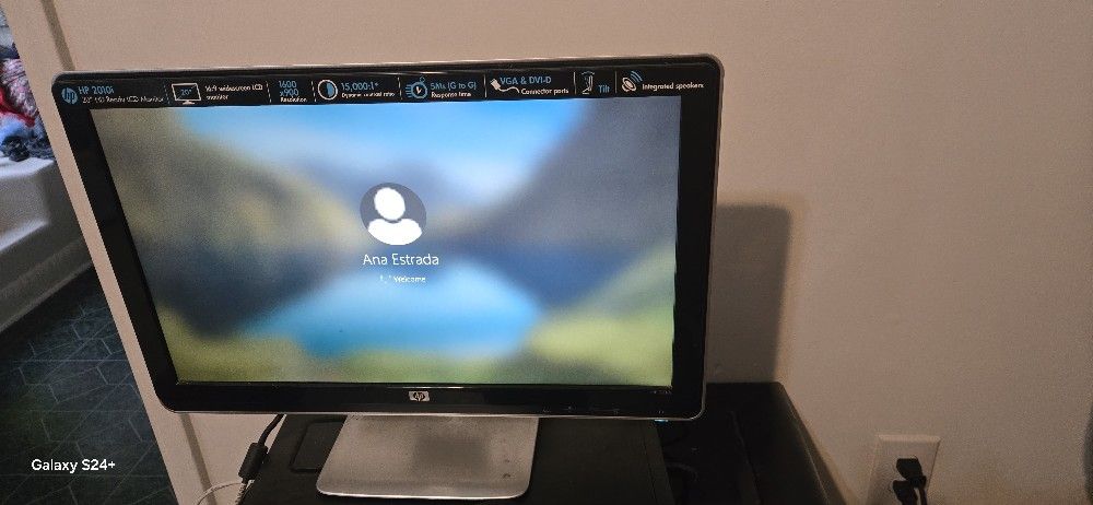 Hp Moniter With Computer Case/ Motherboard