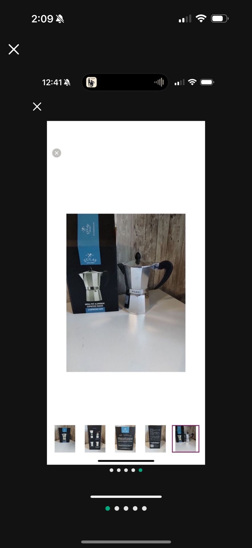 Zulay Classic Moka Pot Espresso Maker 5 cup