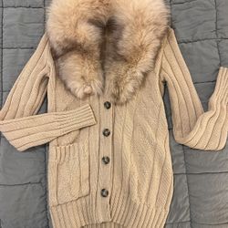 Fur Cardigan 