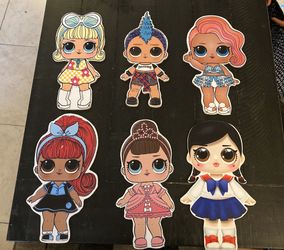 LOL SURPRISE 11” WOODEN CUT OUTS