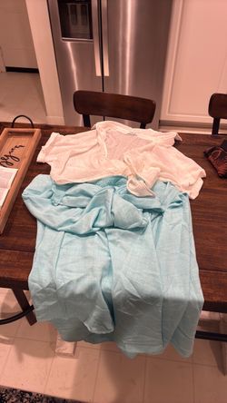 White blouse and dress