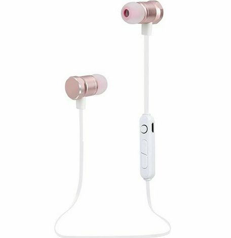 Bluetooth Earbuds Pink Sweatproof Noise Isolation