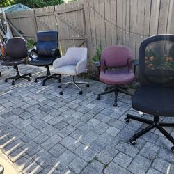$40 each used scratch and dent desk chair task chair office chair rolling swivel computer chairs