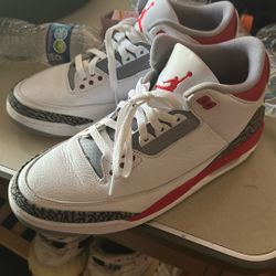 Air Jordan 3 Fire Reds Size 10