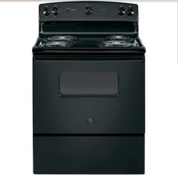 30 in. 4 Burner Element Free-Standing Electric Range in Black