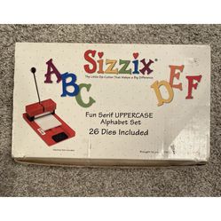 sizzix fun serif uppercase Dies