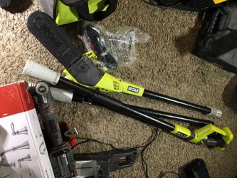 Ryobi 18V ONE+ Cordless Pole-SAW! Great for those high limbs.... only 55 Each tomorrow (Sat) 💥💥💥⌛️👍🏽
