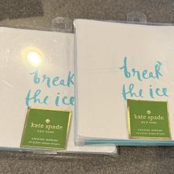 New Lot Of 8 Kate Spade ♠️ Cotton Cocktail Napkins Please Read Post Before Messaging 