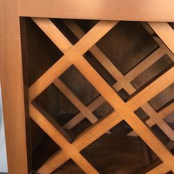 Wood wine rack