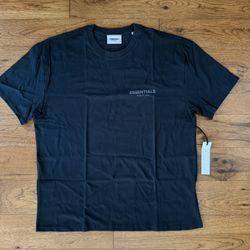 FOG-Fear Of God Essentials Core FW21 Jersey Tee Shirt Black Size Large