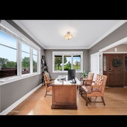Desk And 3 Chairs