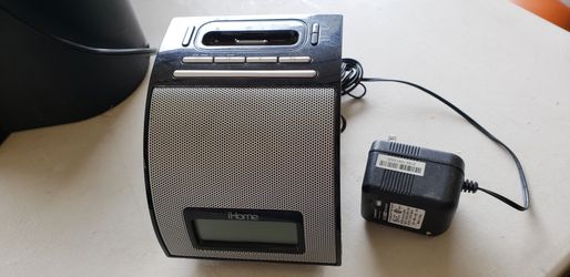 iHome digital alarm clock and iPod dock. Works great! MP3