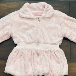 Little Girls Clothes Pink Soft Faux Fur Plush Coat Jacket about Size 6T