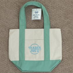 Trader Joe’s Mini Pastel Canvas Tote Bag
