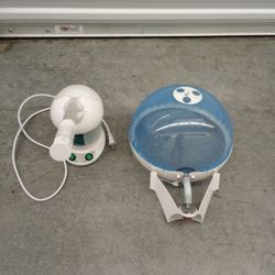 Portable 2 in 1 Hair Facial Steamer Bonnet Hood Dry Skin