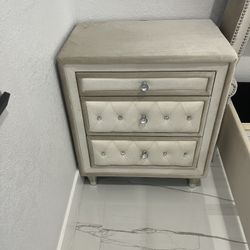 3 Drawer FABRIC nightstand - Jewelry Drawer 😍😍