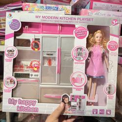 Kids Kitchen Toy With Doll New $25 Each 