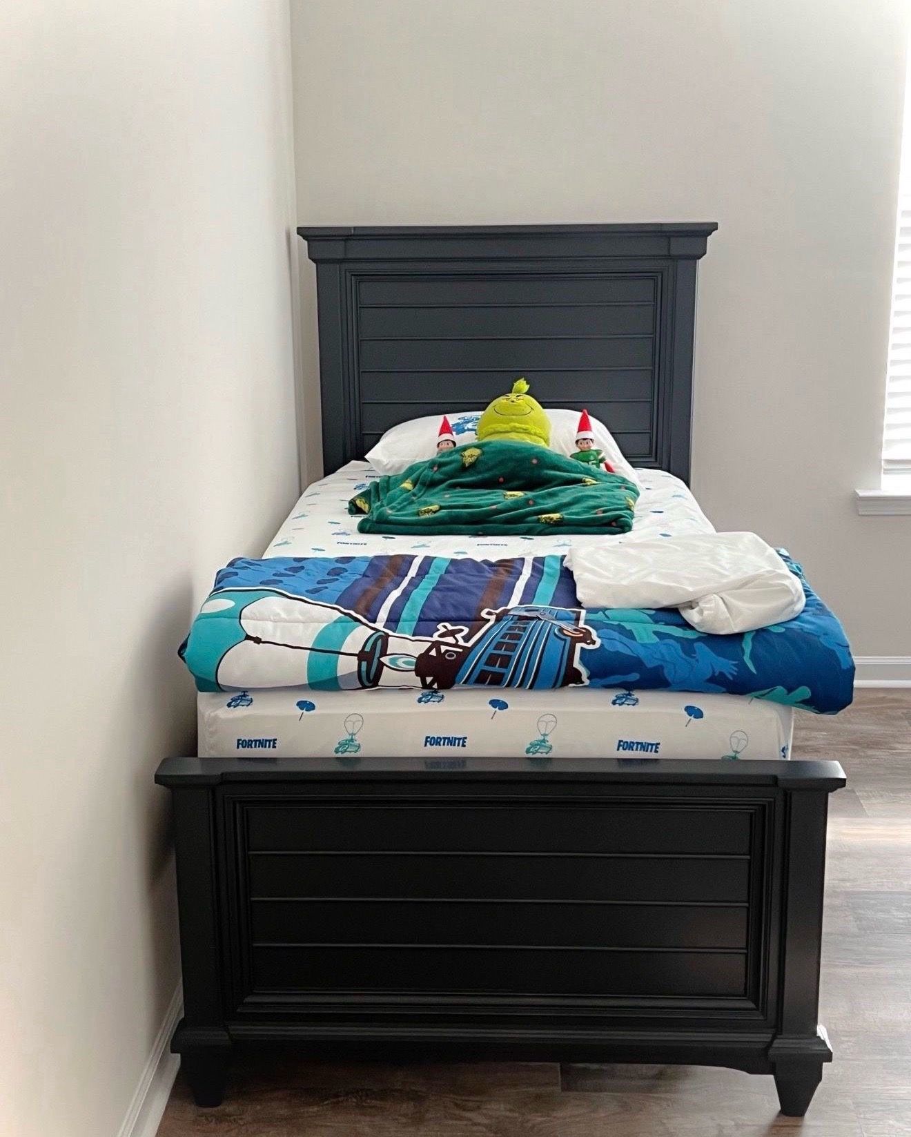 Gray Twin Bed Frame (Like NEW)