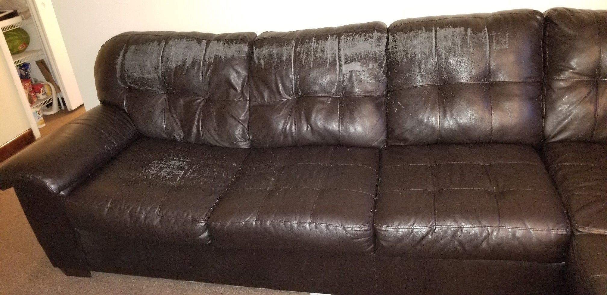 Free sofa set.