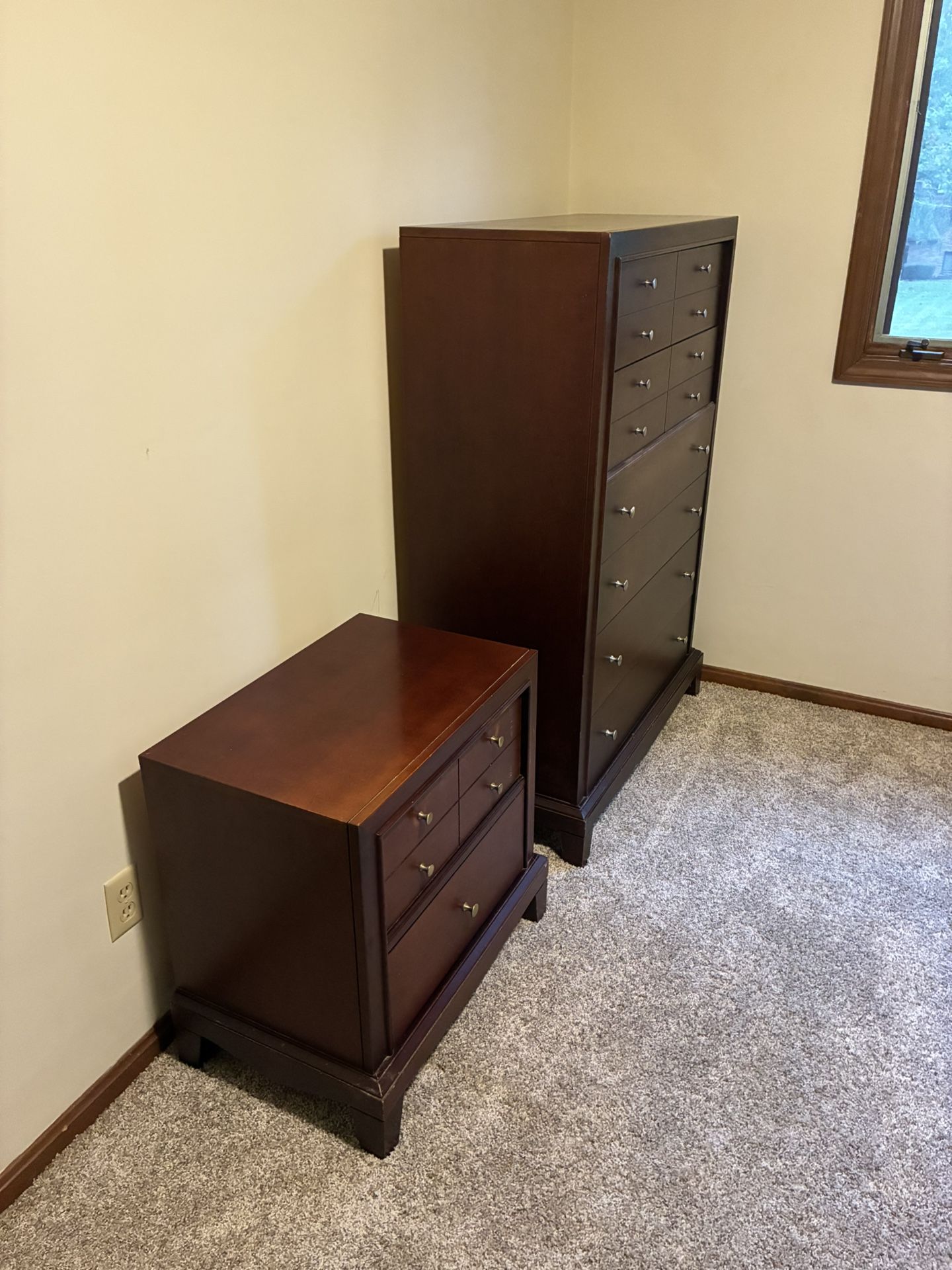 Dresser And Nightstand + Bed Frame