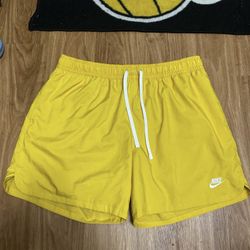 Yellow Nike Woven Shorts Xl