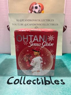 Shohei Ohtani Los Angeles Angels Red Snow Globe MLB Baseball (never opened)