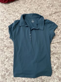 Blue polo shirt